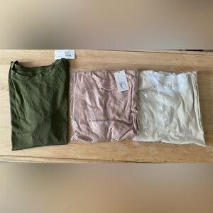 Bundle NWT A New Day Short Sleeve Ribbed Tshirts